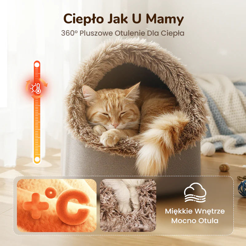 🌟 Zimska postelja za hišne ljubljenčke – toplo, mehko in enostavno za čiščenje! 🐱🐶