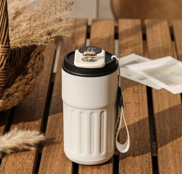 【🌡️ ☕ Uživajte v kavi pri vaši popolni temperaturi z lahkoto!】Vrček za kavo s prikazom temperature