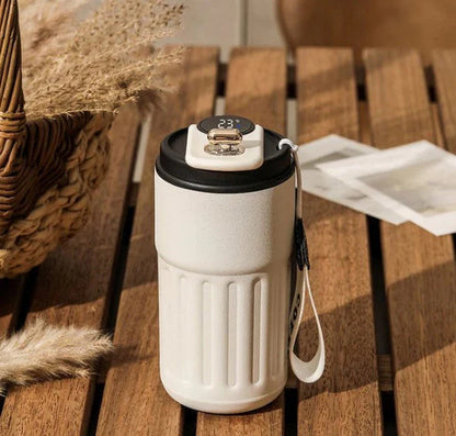 【🌡️ ☕ Uživajte v kavi pri vaši popolni temperaturi z lahkoto!】Vrček za kavo s prikazom temperature