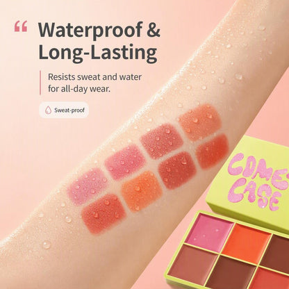 🌸 Paleta večbarvnih rdečil za lica – 8 odtenkov!