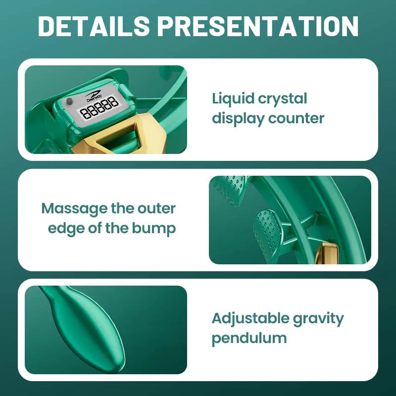 【🥰Idealna izbira za domači fitnes!】Pametni nastavljivi masažni obroč Hula Hoop