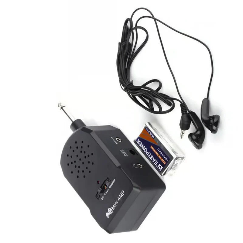 【🎶 Pripravljeno za uporabo kadarkoli in kjerkoli, takoj iz škatle!】Komplet mini prenosnega ojačevalnika za električno kitaro