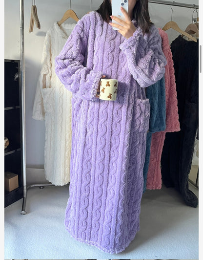 🎁Toplo darilo-Zimska koralna žametna oblačila za dom