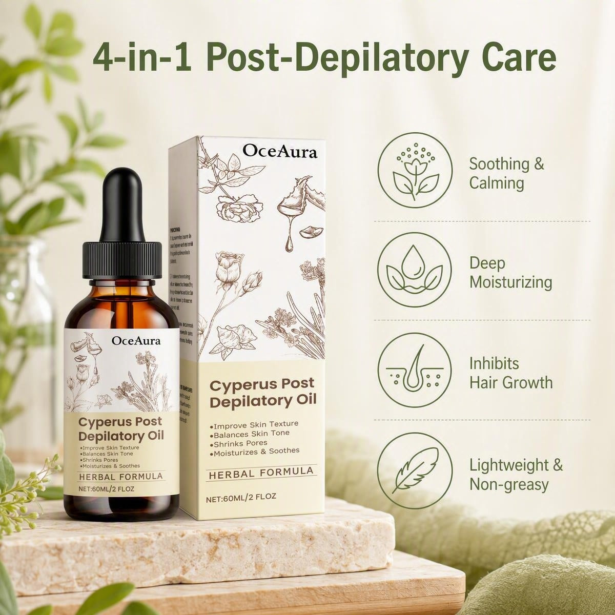 🌿 Cyperus olje za nego po depilaciji! ✨