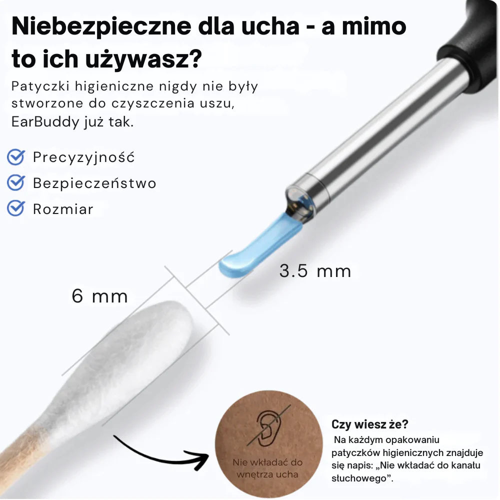 EarBuddy™ - pametni čistilec ušes