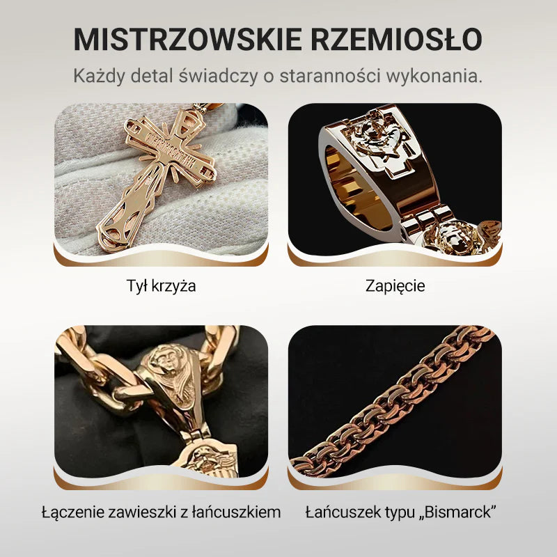 【✝️ Popolna fuzija vere in mode!】Ogrlica z obeskom, ki prikazuje Jezusa