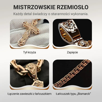 【✝️ Popolna fuzija vere in mode!】Ogrlica z obeskom, ki prikazuje Jezusa