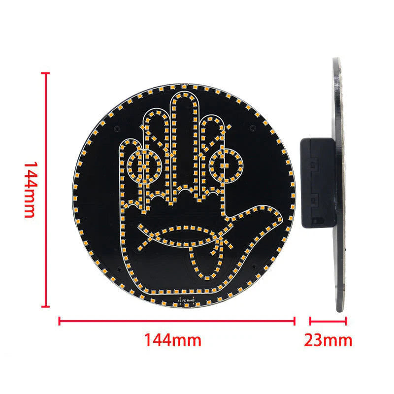 LED lučka za izražanje in geste za zadnje steklo avtomobila