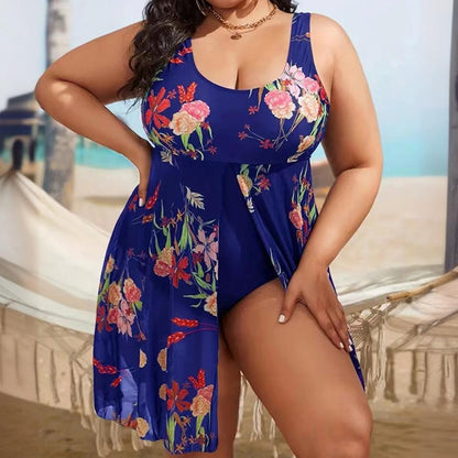 👙 Cvetlične enodelne kopalke z oblikovanjem figure 🌸