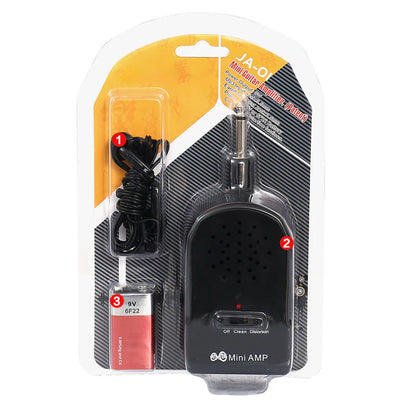 【🎶 Pripravljeno za uporabo kadarkoli in kjerkoli, takoj iz škatle!】Komplet mini prenosnega ojačevalnika za električno kitaro