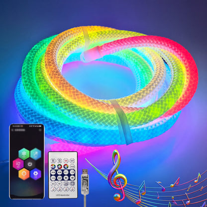 💡 Tkana LED-neonska vrvica “Dragon Scale”! ✨