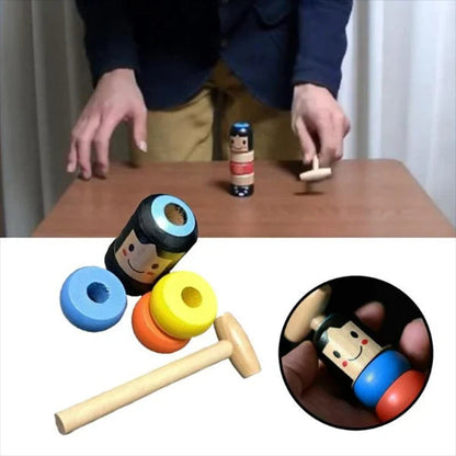 🪄🧙🏻Lesena čarobna igrača Immortal Daruma - igrača, ki kljubuje gravitaciji!