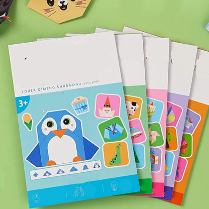 🎨 ORIGAMIJEVA KNJIGA ZA OTROKE - Origami knjiga s 30 projekti – Zabava + razvoj za otroke brez zaslonov!