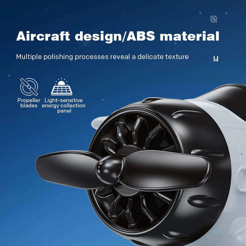 【🔥Drugi kos brezplačen】Božični okraski v obliki letala na sončno energijo