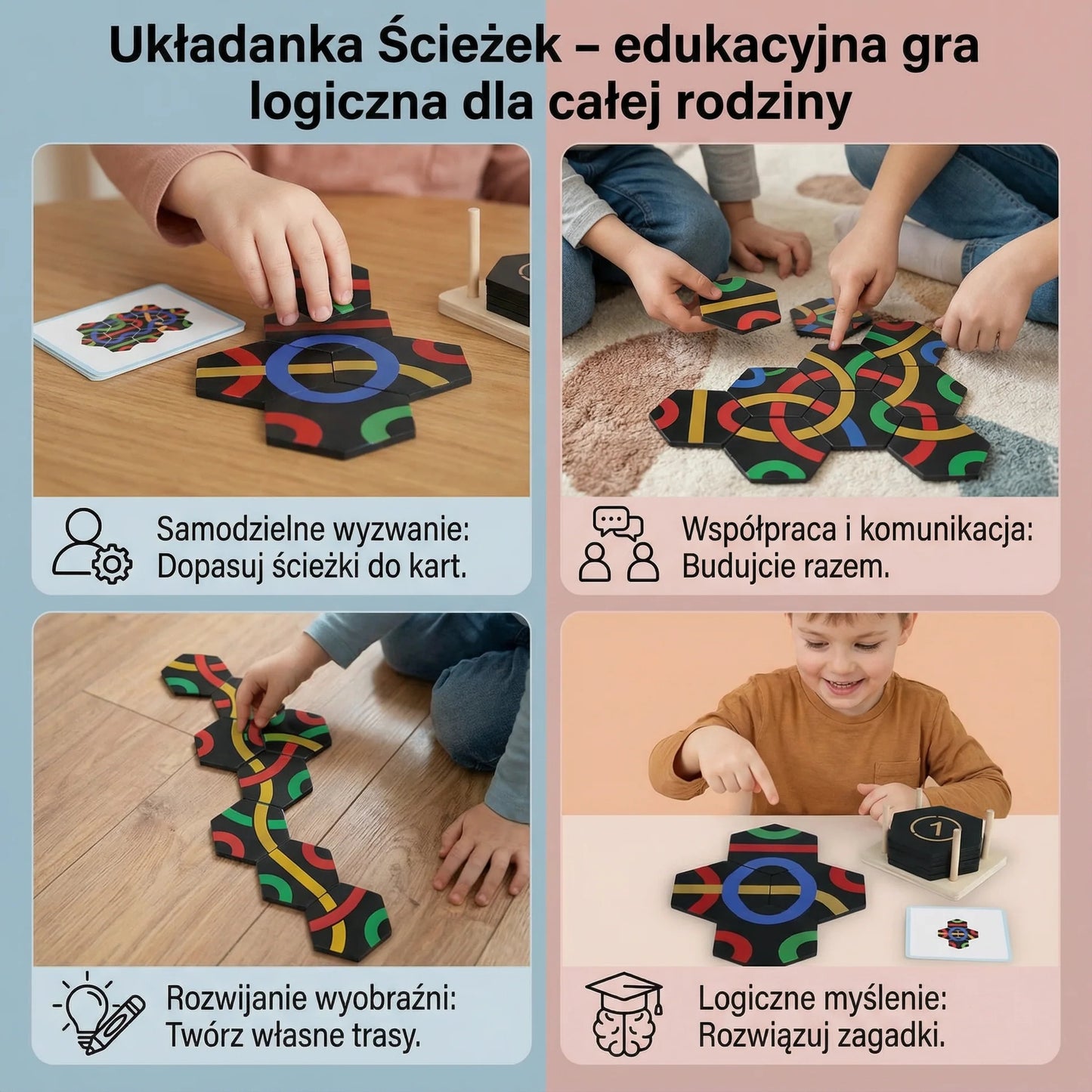 🌟Path Puzzle – izobraževalna ugankarska igra za vso družino❤️