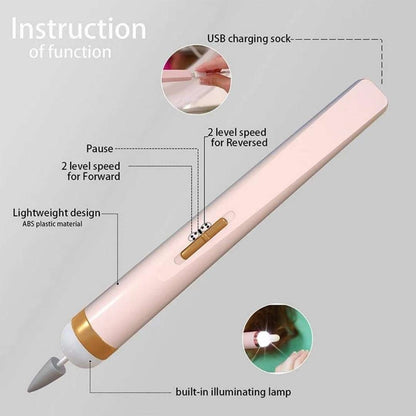 ELEKTRIČNI PROFESIONALNI STROJČEK ZA NOHTE ZA MANIKURO