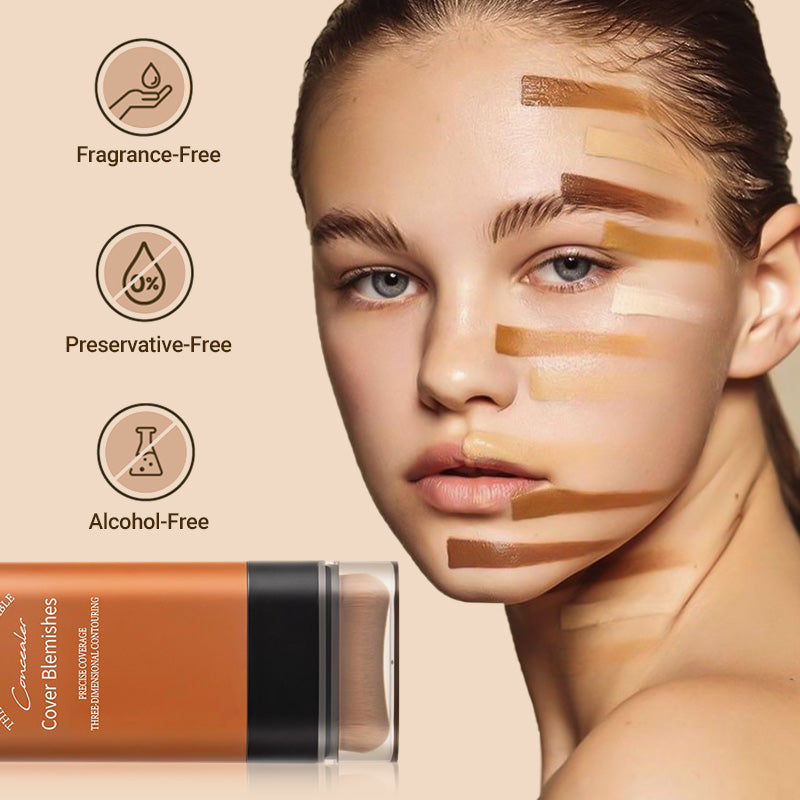 (🔥Kupite 1, dobite 1 gratis🔥)✨2025 Instant Concealing Foundation Stick z vgrajenim čopičem