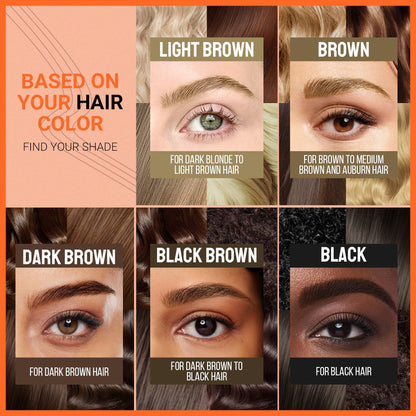 🤨2-v-1 svinčnik za obrvi z mikrooblikovanjem in brezplačnim kvadratnim čopičem（🔥Kupite 1 dobite 1 gratis🔥)