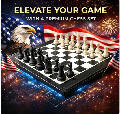 ♟️ Magnetni šah s zložljivo desko – igrajte kjerkoli! ✨