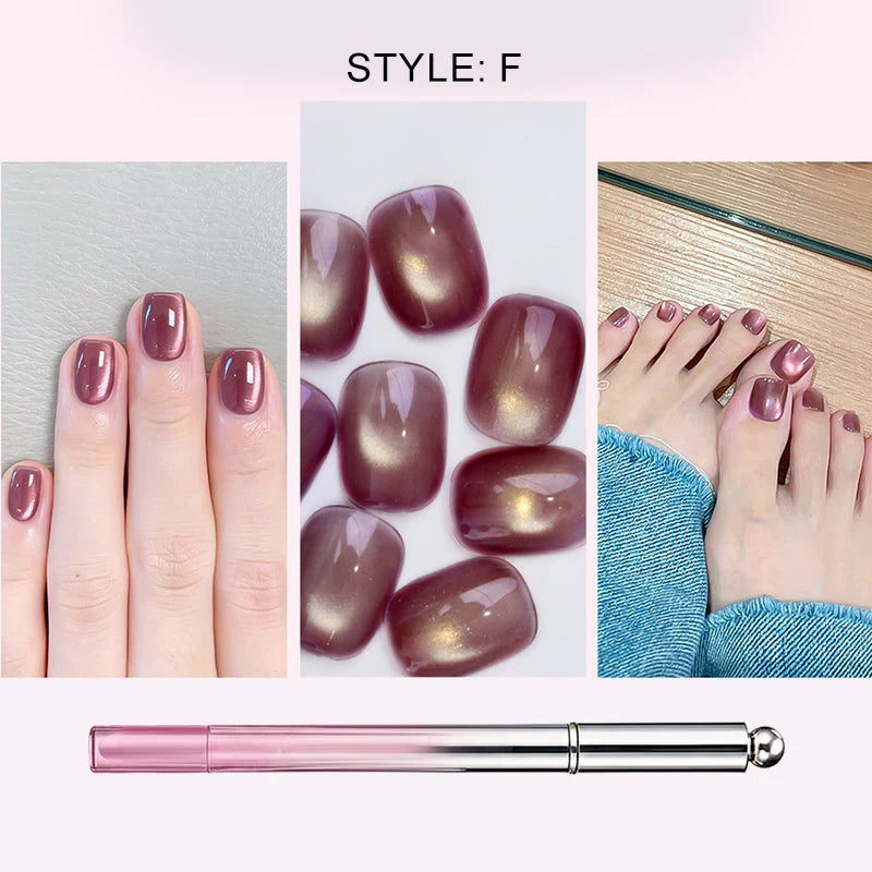🛍️ 2-v-1 Cat Eye Nail Art Pen – Salon kakovost doma, brez orodij! ✨ Prihrani čas & denar!