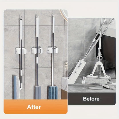 【🎁Več ko kupite, več popustov dobite】Držalo za mop brez vrtanja za kopalnico