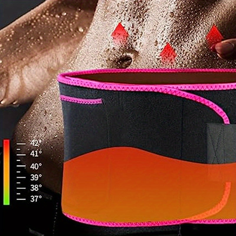 【💪 Spodbuja potenje in boljše kurjenje maščob】Tekaški pas za učvrstitev pasu, kurjenje maščob in potenje