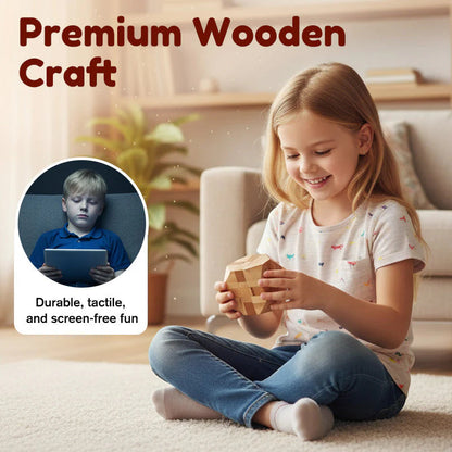 🧩Lesena logična sestavljanka Luban Lock – trpežna, poučna in zabavna za vse starosti! 🪵