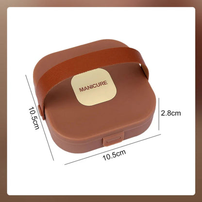 【✂️ Vsa orodja, ki jih potrebujete, v eni škatli!】Prenosni 7-delni komplet za manikuro s ščipalcem za nohte