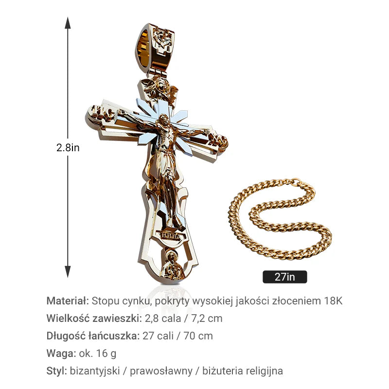 【✝️ Popolna fuzija vere in mode!】Ogrlica z obeskom, ki prikazuje Jezusa