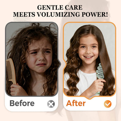 💆 Ukrivljen Glavnik Z Odprtim Robom – Nežna Skrb In Volumen Za Vaše Lase! ✨