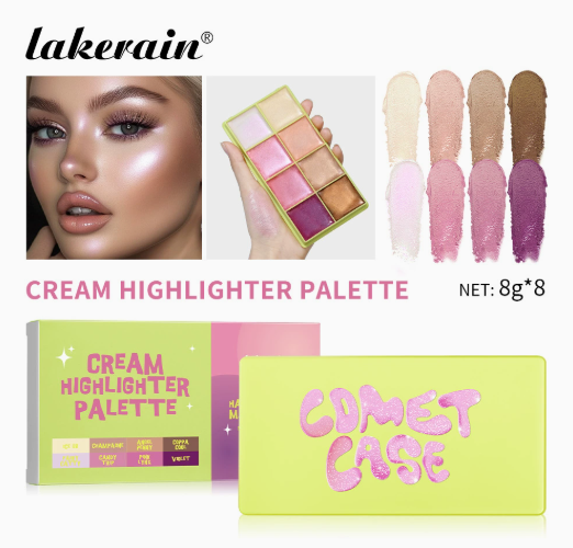 🌸 Paleta večbarvnih rdečil za lica – 8 odtenkov!