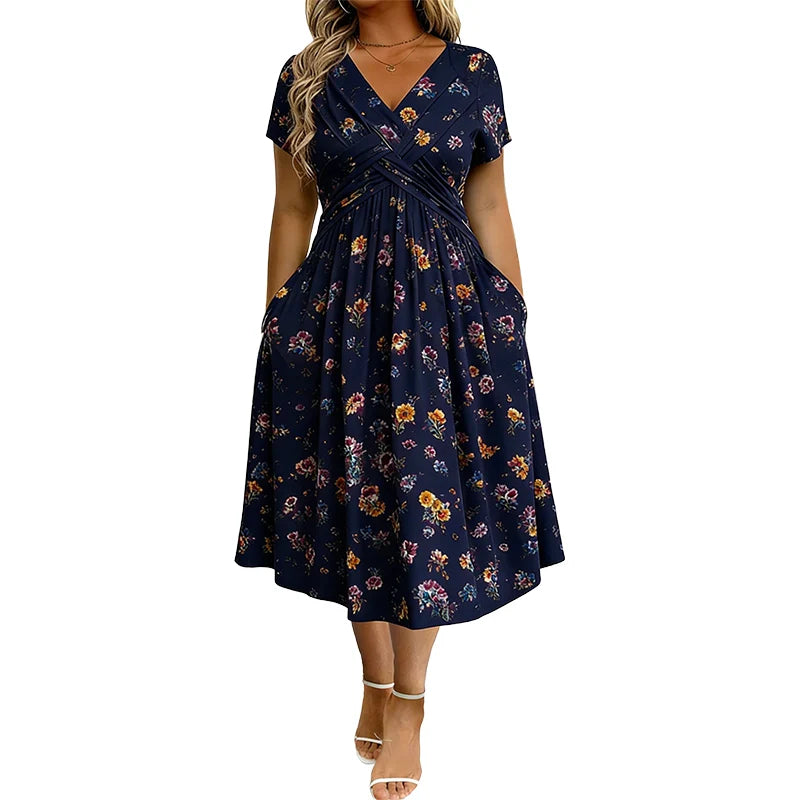 👗 Ženske obleke s cvetličnim potiskom in zavitnim pasom! ✨