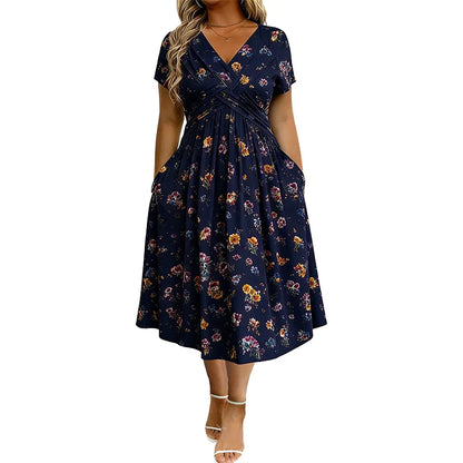 👗 Ženske obleke s cvetličnim potiskom in zavitnim pasom! ✨