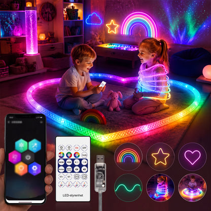 💡 Tkana LED-neonska vrvica “Dragon Scale”! ✨