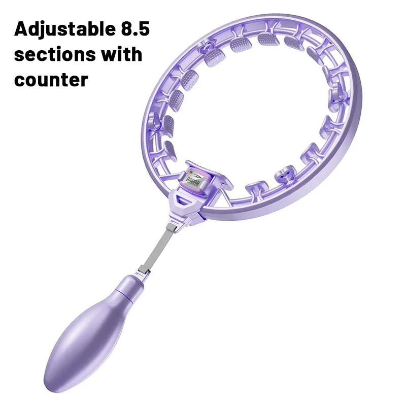 【🥰Idealna izbira za domači fitnes!】Pametni nastavljivi masažni obroč Hula Hoop