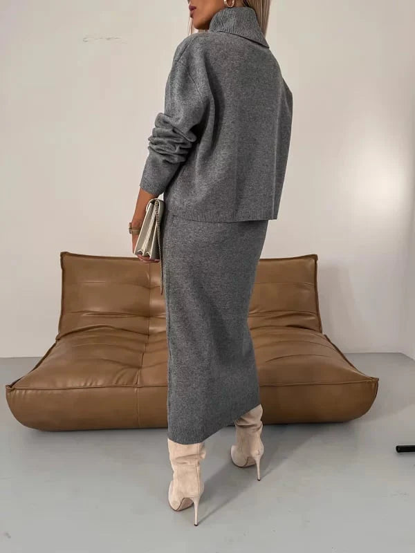 ✨Elegantna in samozavestna - Komplet pletenih oblek