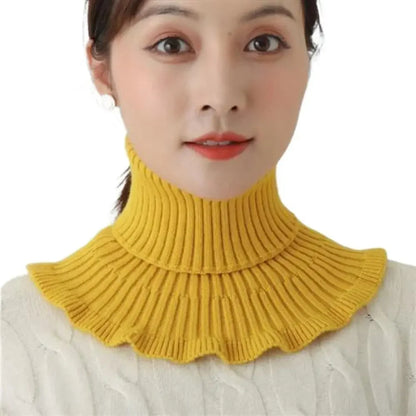 ❄️Pleteni snemljivi grelnik za ovratnik – mehak, raztegljiv in enostaven za nošenje zimski ovratnik