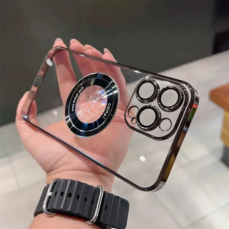Prozoren magnetni ovitek za iPhone