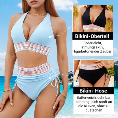 👙 Visoko krojen bikini z oporo za trebuh – Samozavest & stil na plaži! ✨