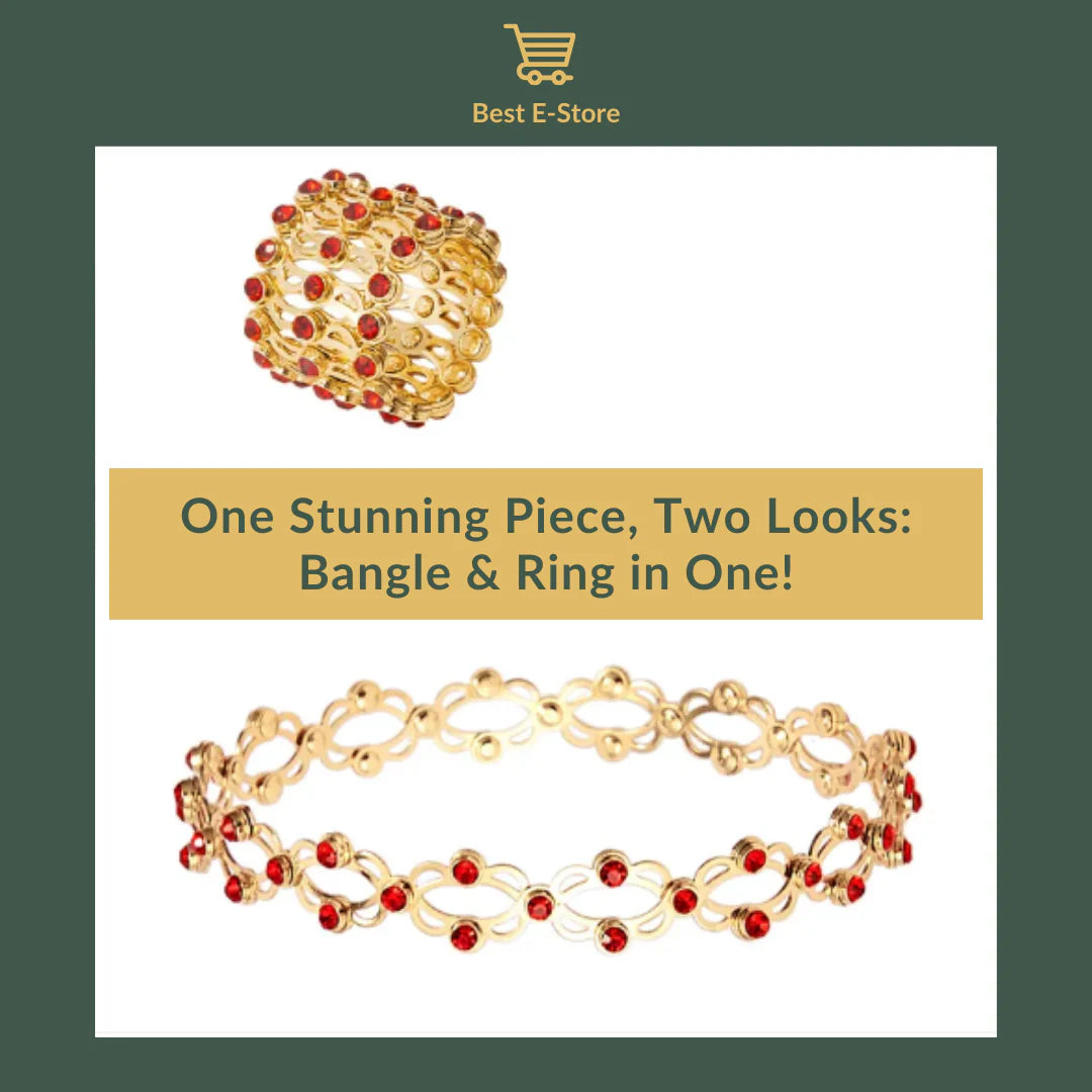 💍 2v1 Zapestnica + Prstan – Blešči CZ Diamanti + Nastavljiv Kroj! ✨