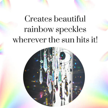 【🌈 Izboljšajte si razpoloženje in poživite svoj dom!】Viseči obesek iz kristalne prizme Suncatcher