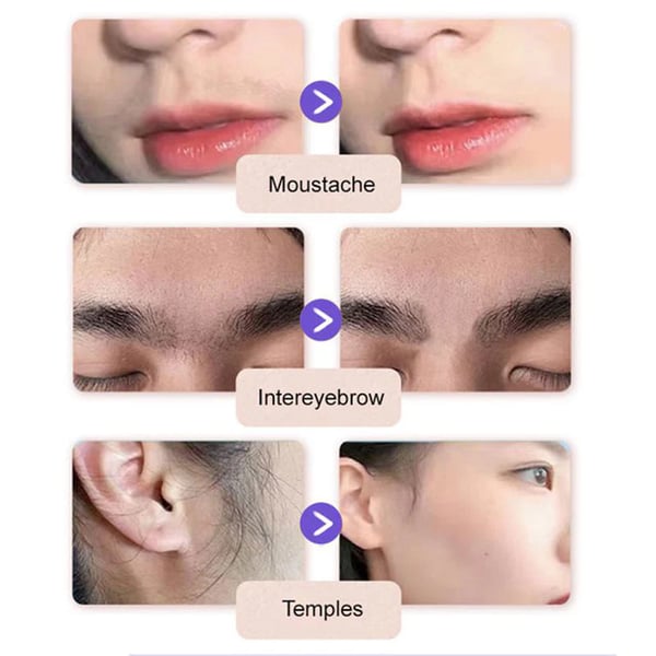 Nežna in neboleča krema za odstranjevanje dlak na obrazu