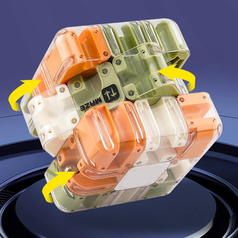 【✍🏻 ki spodbuja koncentracijo in prostorsko zaznavanje】Zabavna 3D kockasta sestavljanka labirint