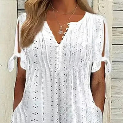🥰Elegantna ženska obleka z V-izrezom