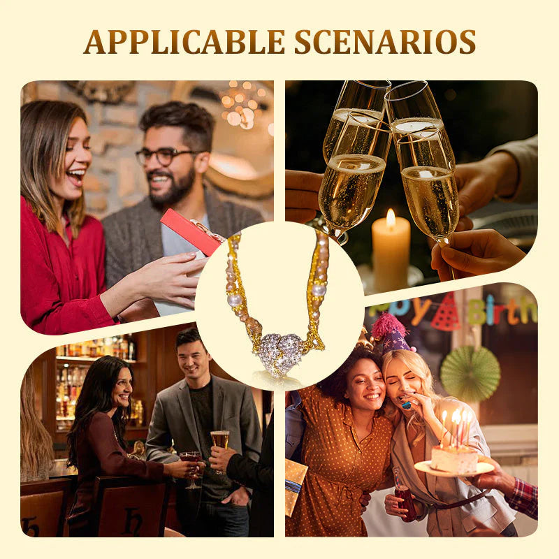 ❤️ Magnetna Ogrlica Srca – Simbol Miłości + Eleganca! 💫