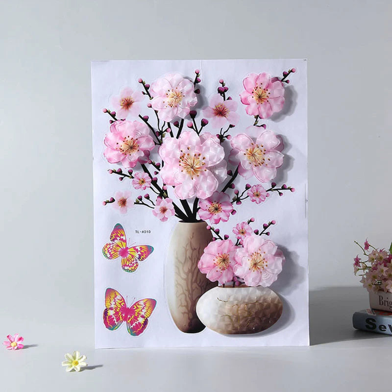 🌼 Cvetlična čarovnija za vaš dom! 🛍️💐KOMPLET 4 CVETNIH NALEPK