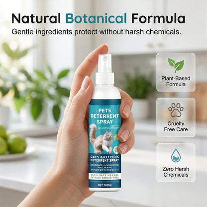 🌿🐾 Gyógynövényes macska-riasztó spray – Védi a bútorokat és növényeket biztonságosan! ✨
