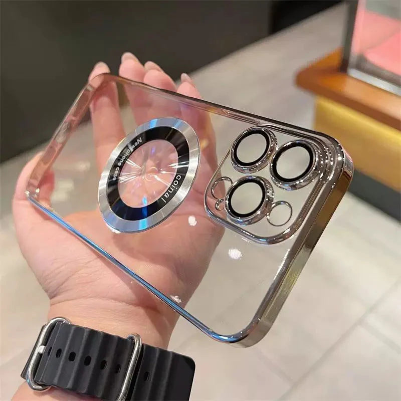 Prozoren magnetni ovitek za iPhone