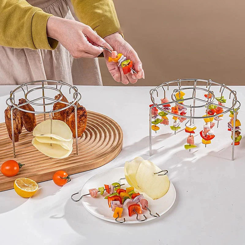 🍢Cvrtnik Žar na žaru Vertikalni žar za kebab：360° segrevanje, brez obračanja – restavracijski okusi doma!