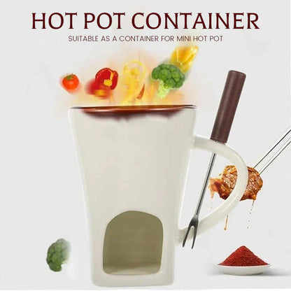 【🥰Skupaj uživajte v sladkem izkušnji!】Keramična skodelica za čokoladni fondue